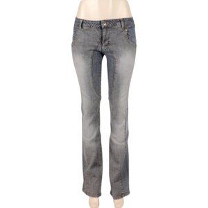 AKADEMIKS Two-Tone Denim Jeans